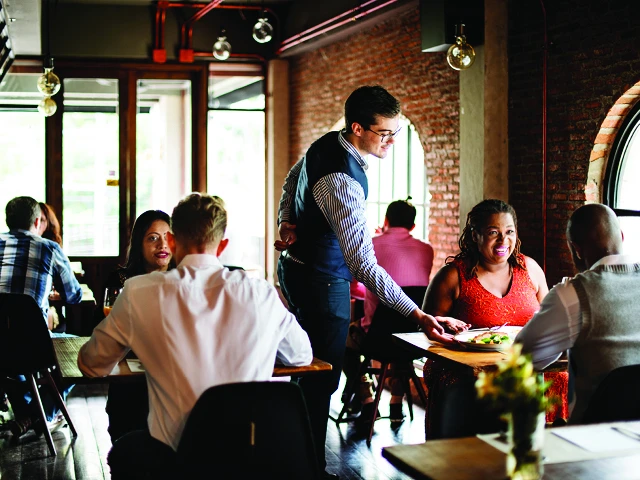 people in restaurant
