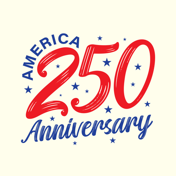 america 250th anniversary graphic